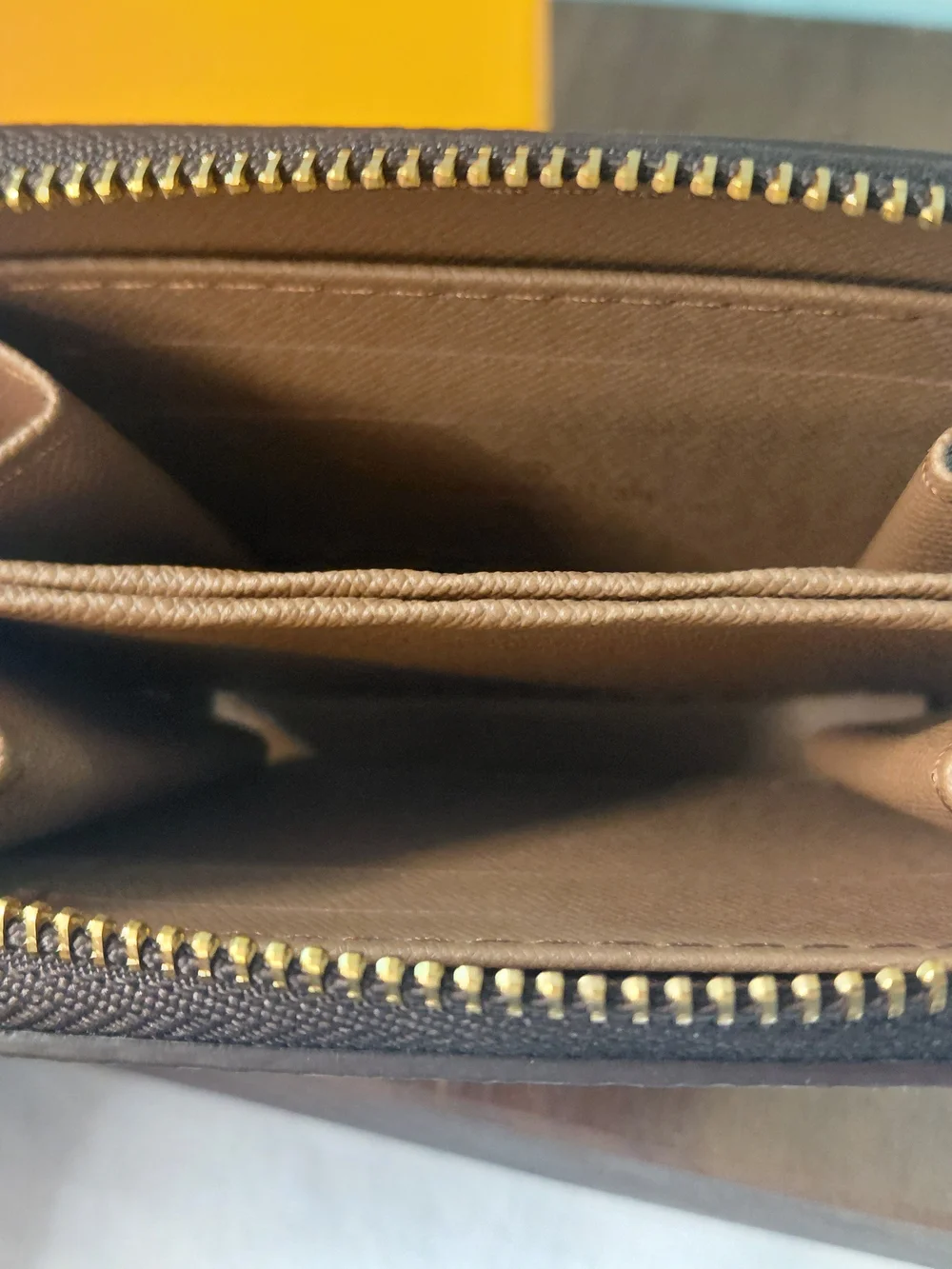 Louis Vuitton Monogram Zippy Zip Around Wallet-Coin Purse Brown
